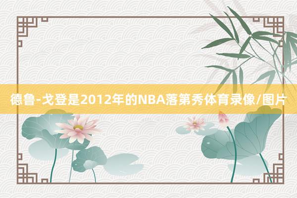 德鲁-戈登是2012年的NBA落第秀体育录像/图片